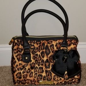 Betsey Johnson leopard purse